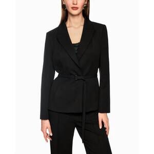 NEW MARC CAIN belted blazer in black